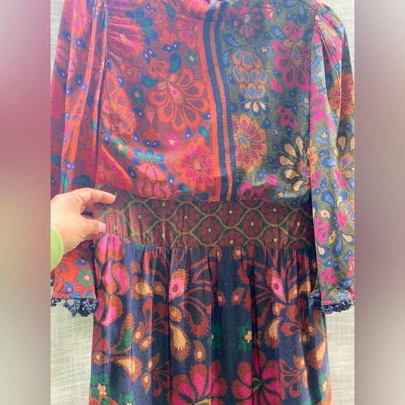 FARM RIO MAXI DRESS M petite Made in India - Picture 11 of 14